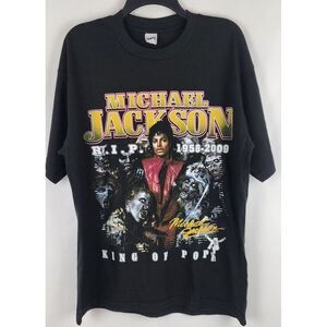 Michael Jackson Thriller RIP King Of Pop Memorial T-Shirt Mens Size Large